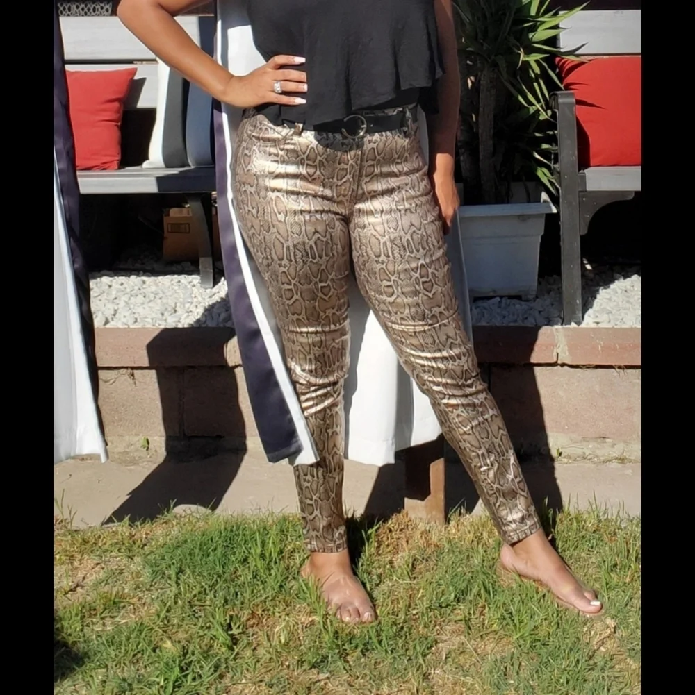 Faux Snakeskin Pants - Picture 2 of 3